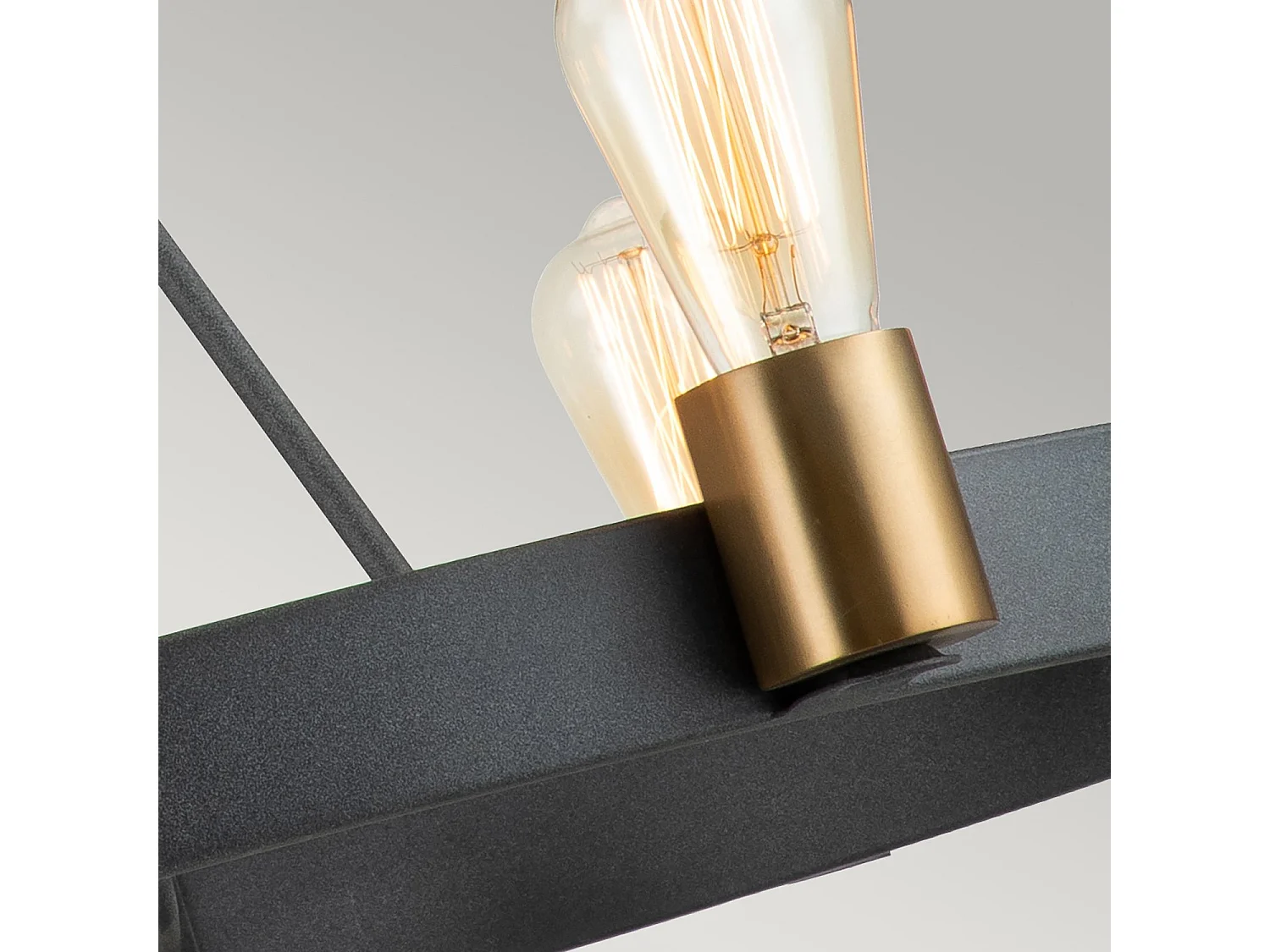 Elstead Hinkley Silas Plafonnier Suspension Cylindrique Zinc Vieilli & Laiton Héritage