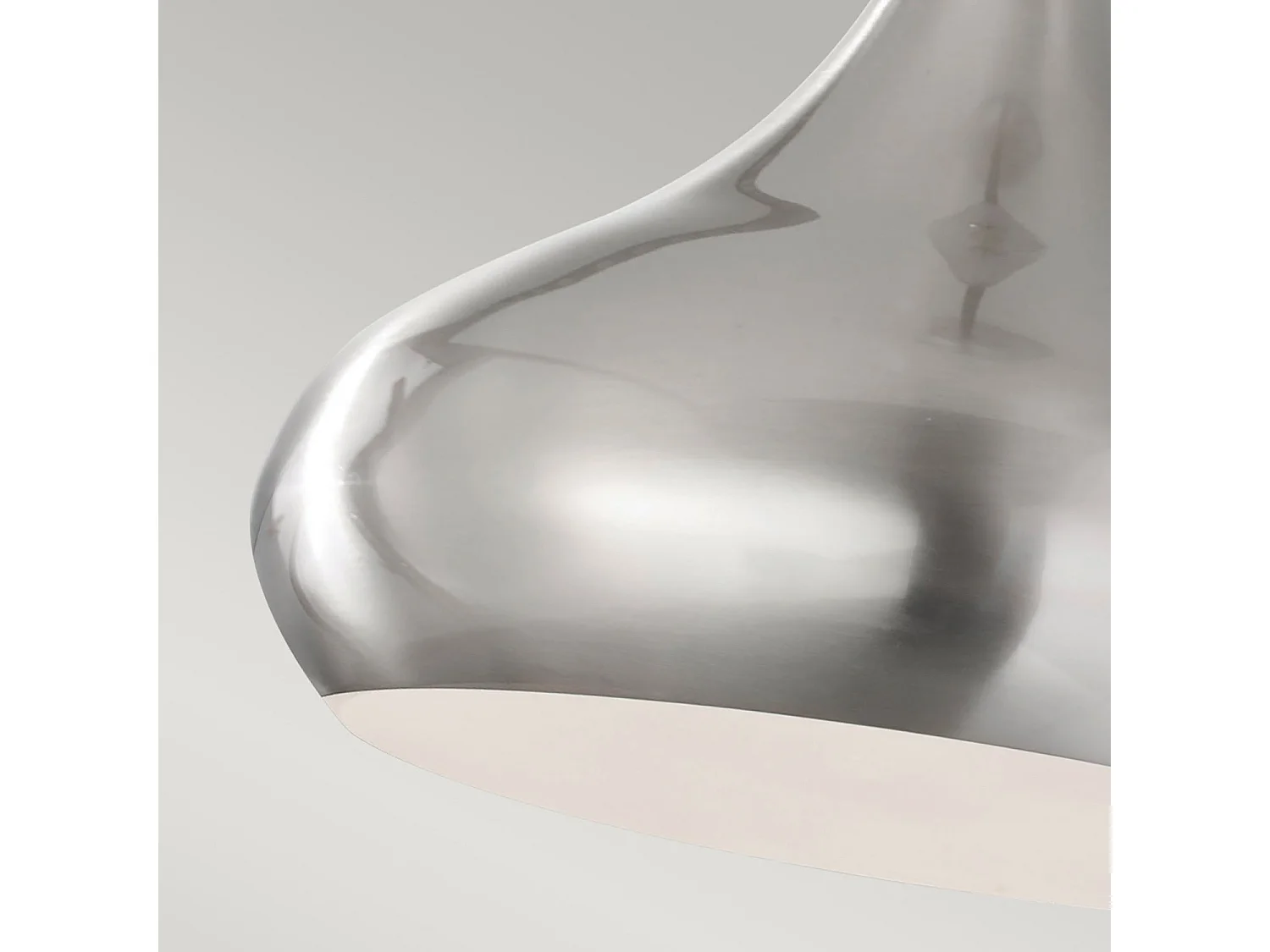 Elstead Beso - 1 licht Dome Deckenanhänger aus gebürstetem Stahl, E27