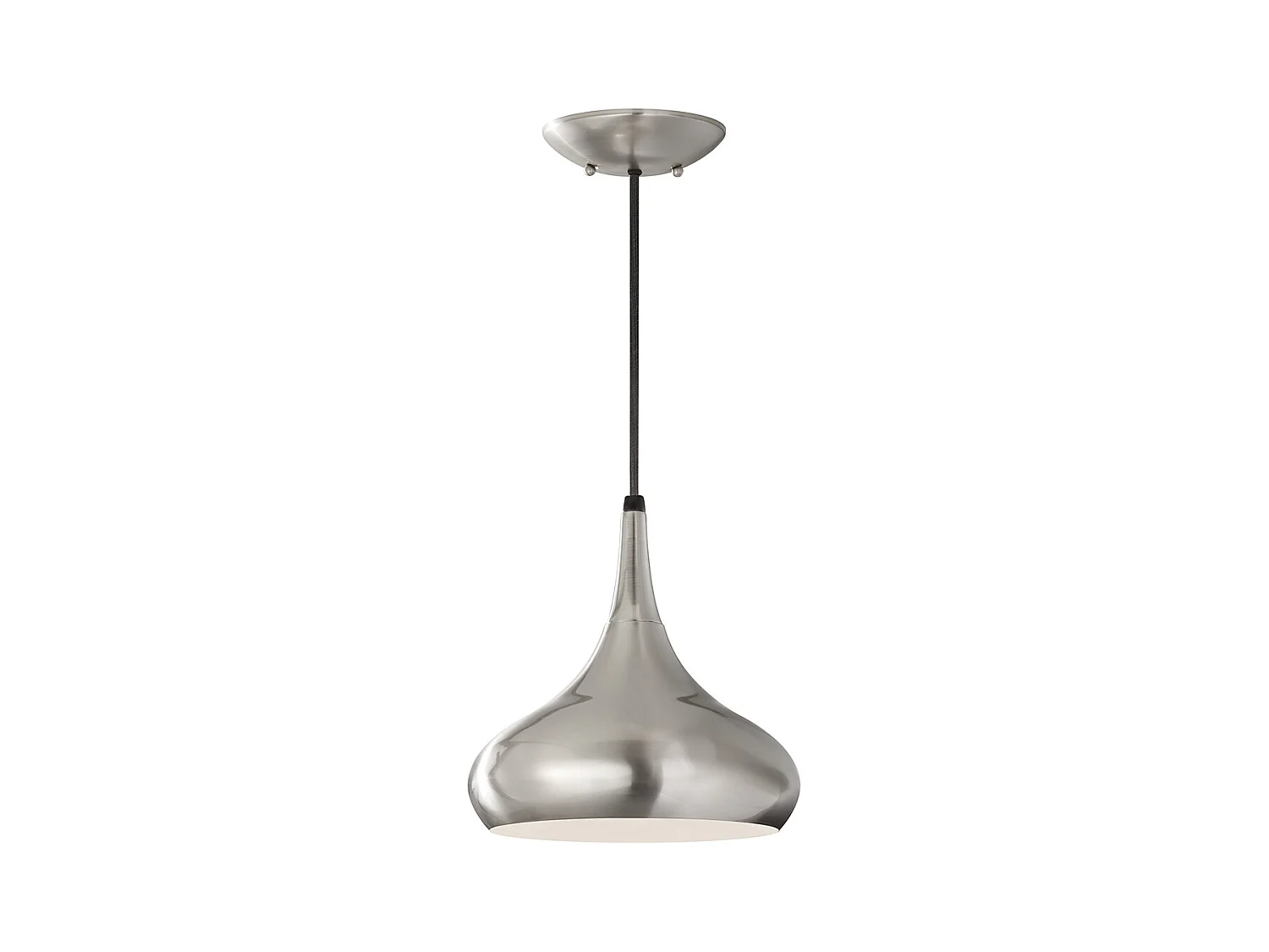 Elstead Beso Suspension de plafond à 1 ampoule en acier brossé, E27