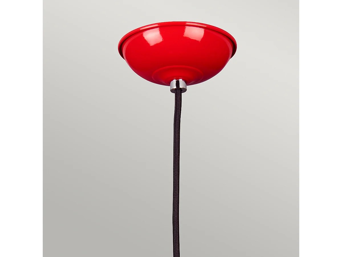 Elstead Franklin - 1 licht Dome Deckenanhänger Rot, E27