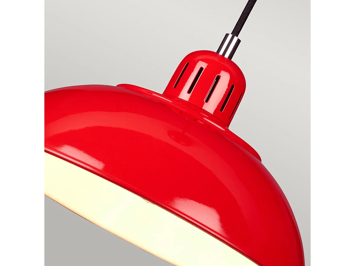 Elstead Franklin - 1 licht Dome Deckenanhänger Rot, E27