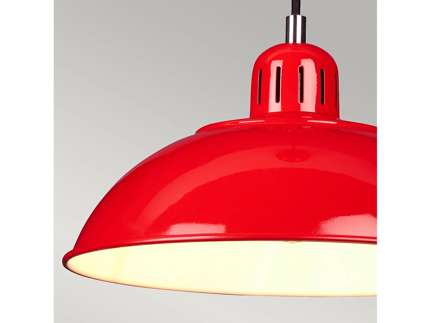 Elstead Franklin - 1 licht Dome Deckenanhänger Rot, E27