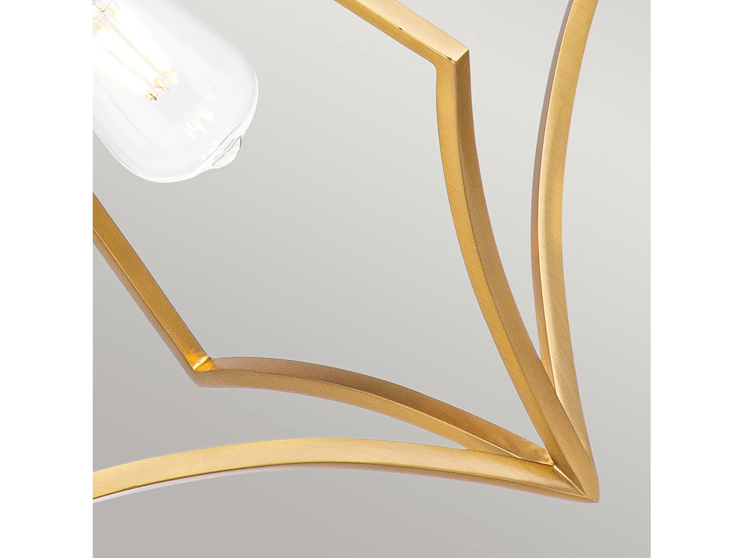 Elstead Feiss Nico Trådram Pendel takljus polerad mässing