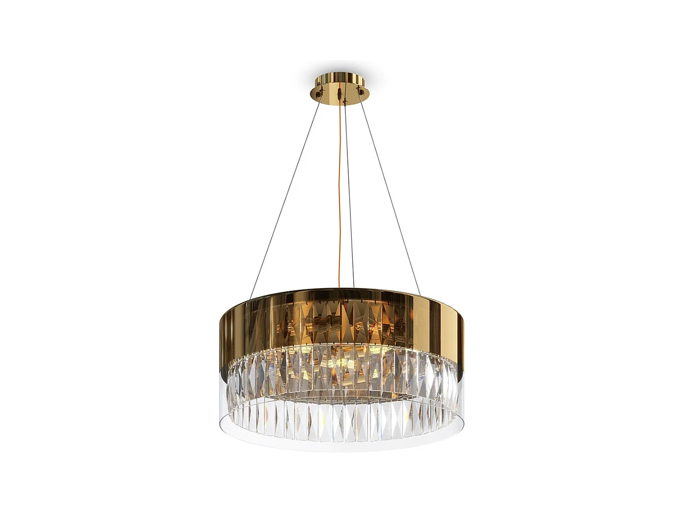 Maytoni Wonderland Plafonnier Suspension Cylindrique Moderne Or