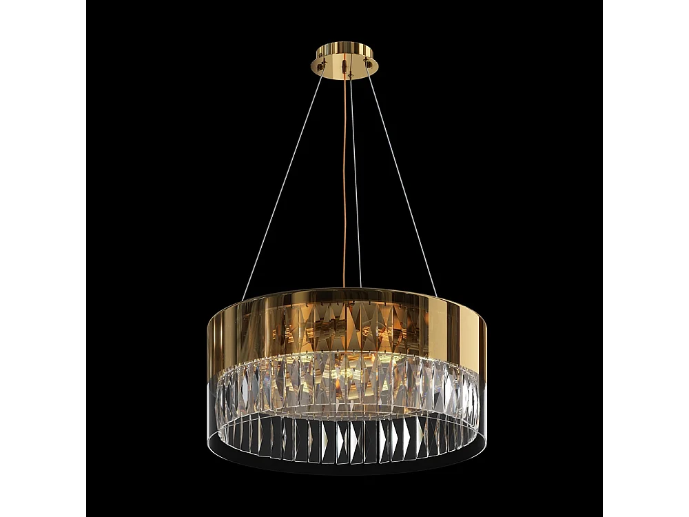 Maytoni Wonderland Plafonnier Suspension Cylindrique Moderne Or