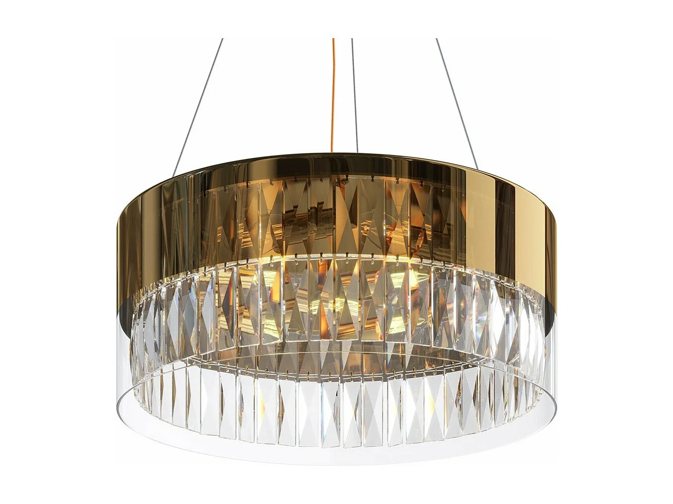Maytoni Wonderland Plafonnier Suspension Cylindrique Moderne Or