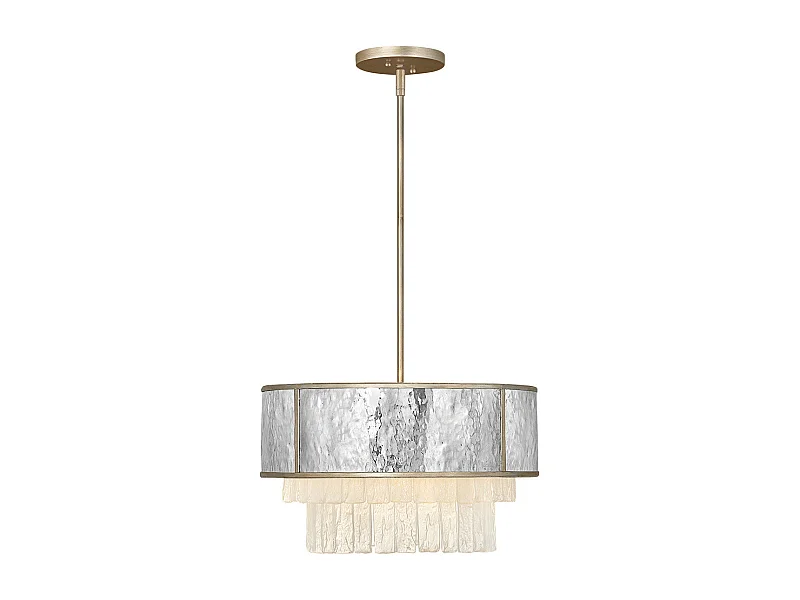 Elstead Hinkley Reverie Zylindrische Pendel-Deckenleuchte Champagner-Gold