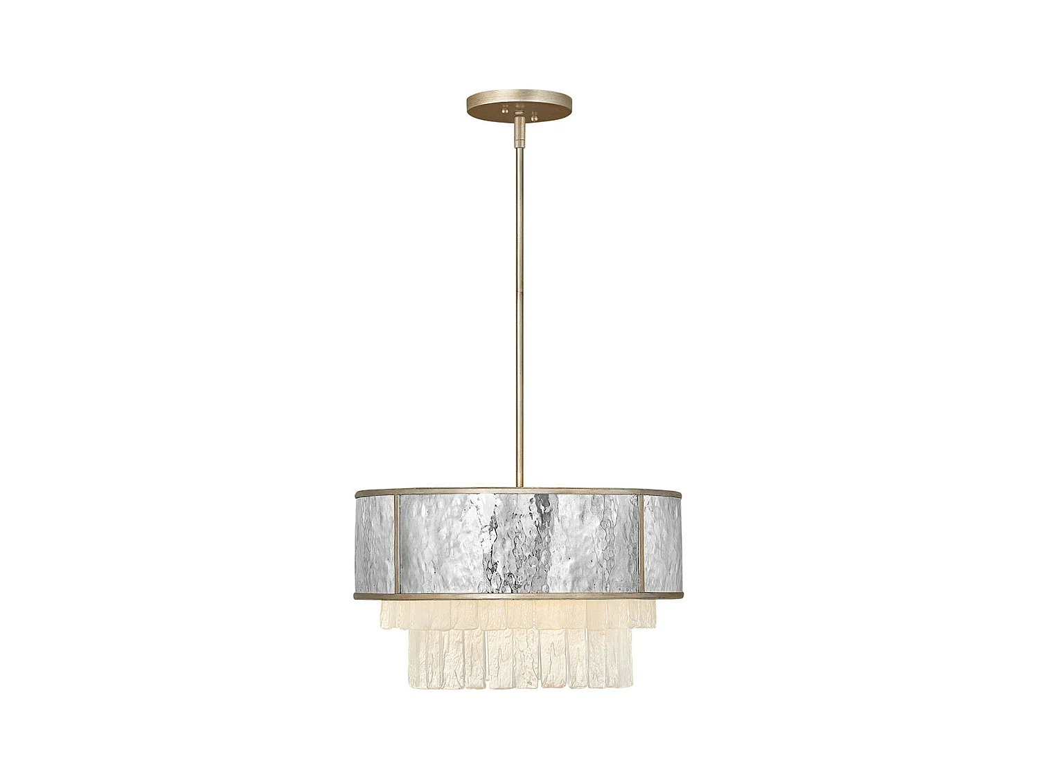 Elstead Hinkley Reverie Plafonnier Suspension Cylindrique Or Champagne