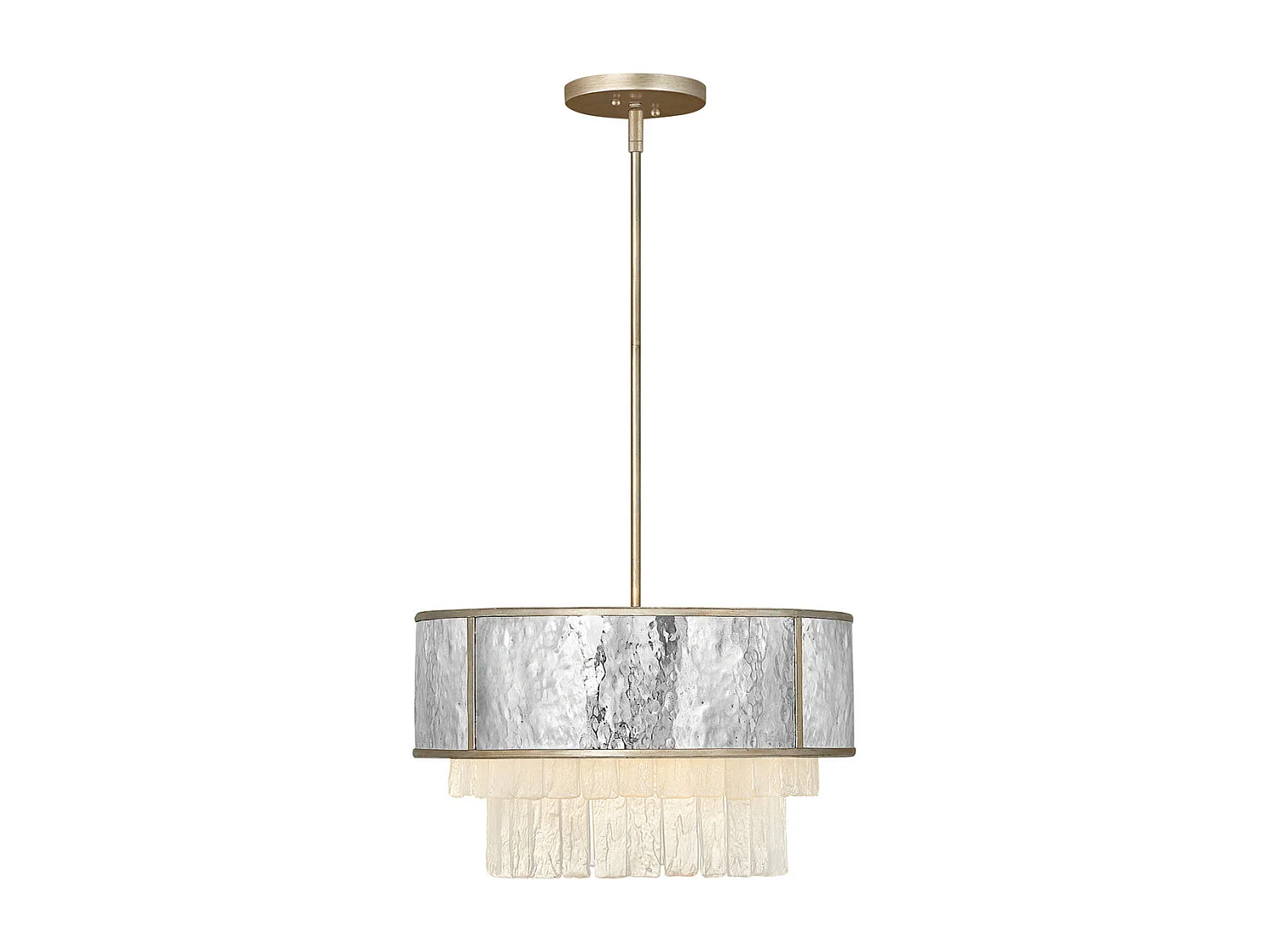 Elstead Hinkley Reverie Plafonnier Suspension Cylindrique Or Champagne