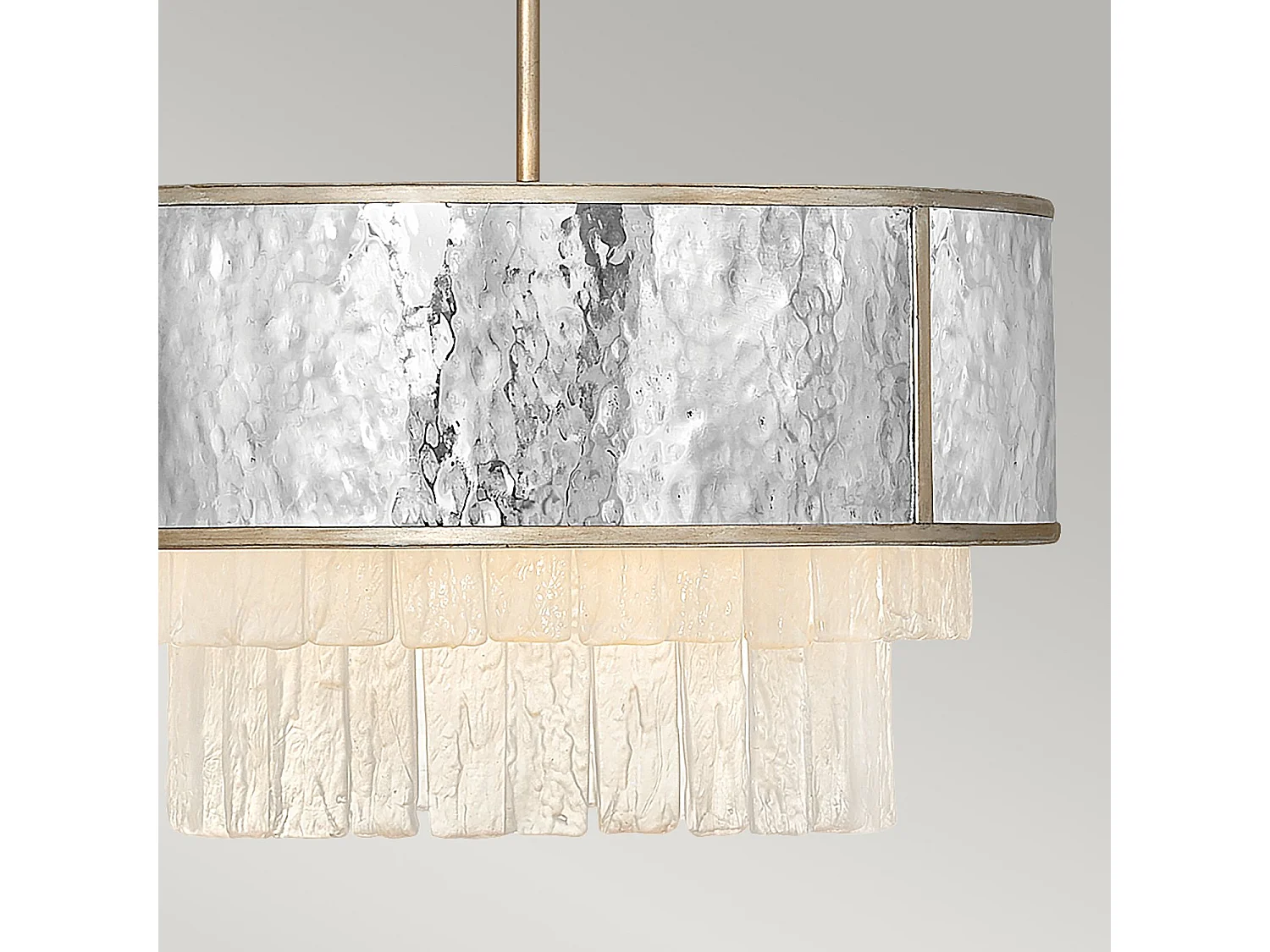 Elstead Hinkley Reverie Plafonnier Suspension Cylindrique Or Champagne