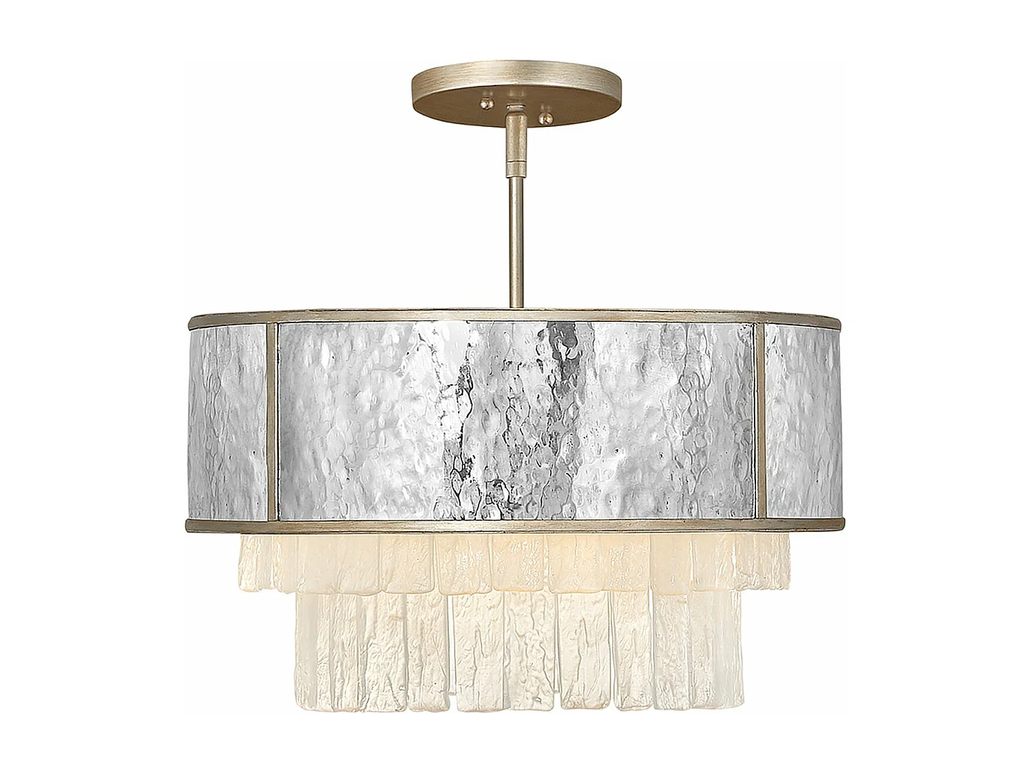 Elstead Hinkley Reverie Plafonnier Suspension Cylindrique Or Champagne