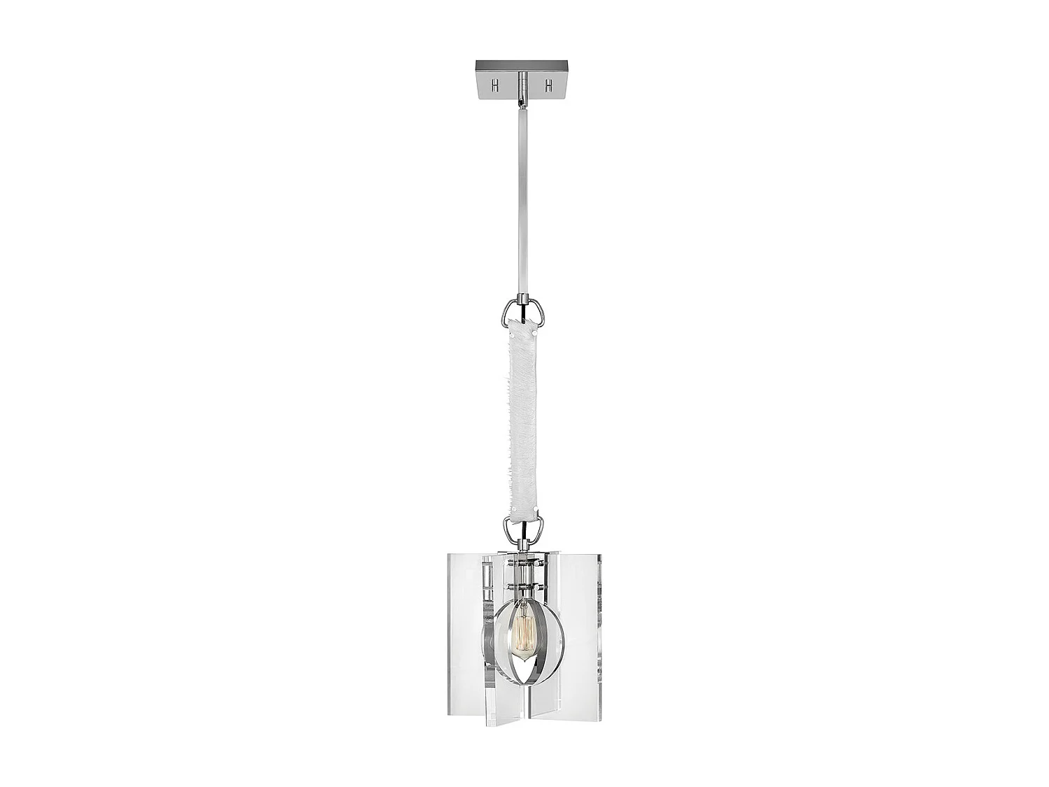 Ludlow Lisa McDennon by Hinkley 1 licht Pendelleuchte Nickel poliert