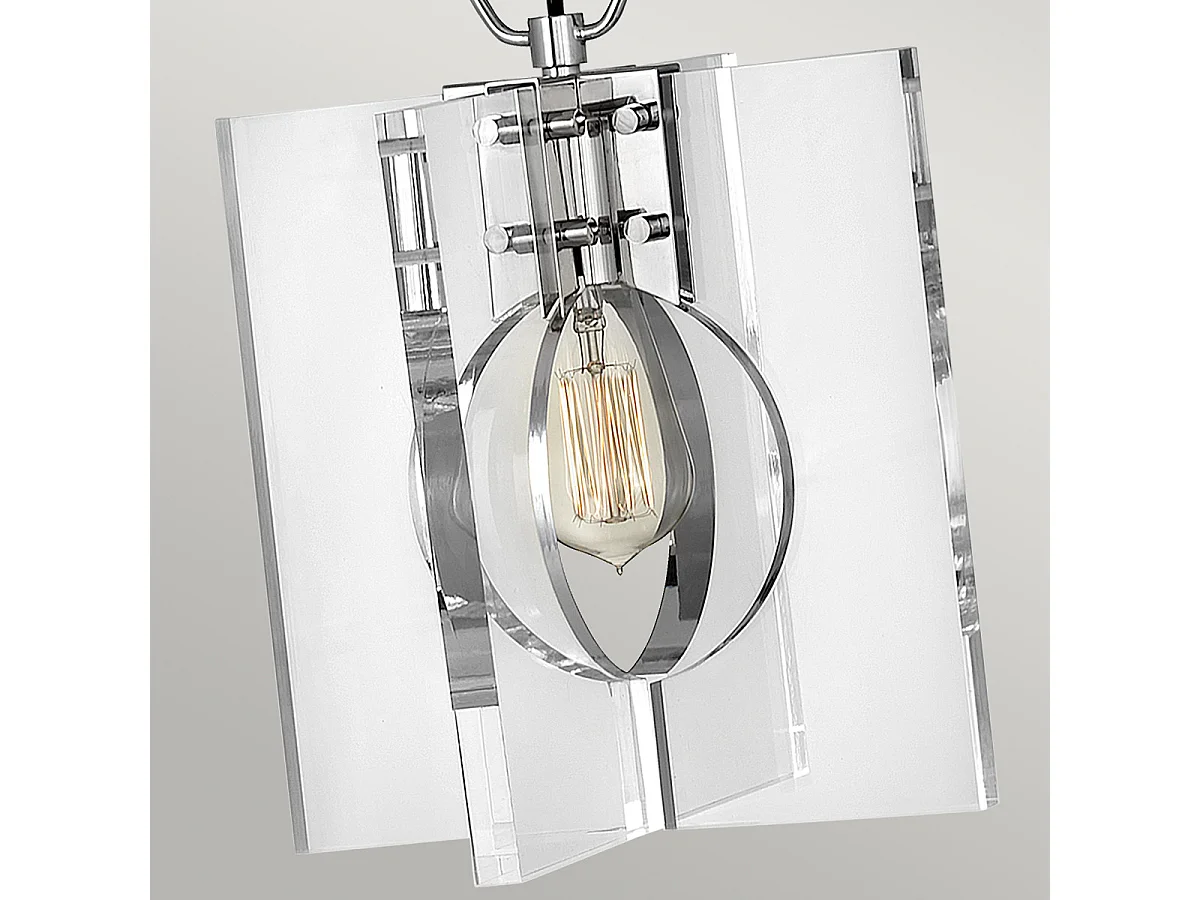 Ludlow Lisa McDennon by Hinkley 1 licht Pendelleuchte Nickel poliert