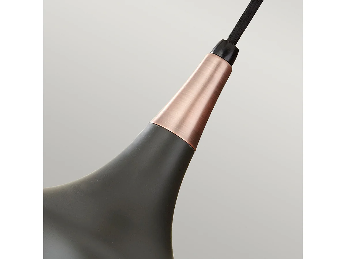 Elstead Beso - 1 licht Dome Deckenanhänger Dark Bronze, E27