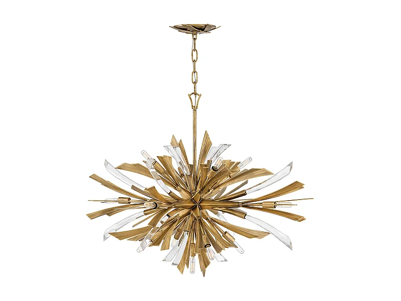 Vida Hinkley Fredrick Ramond 13 licht Wide Anhänger Brüniertes Gold