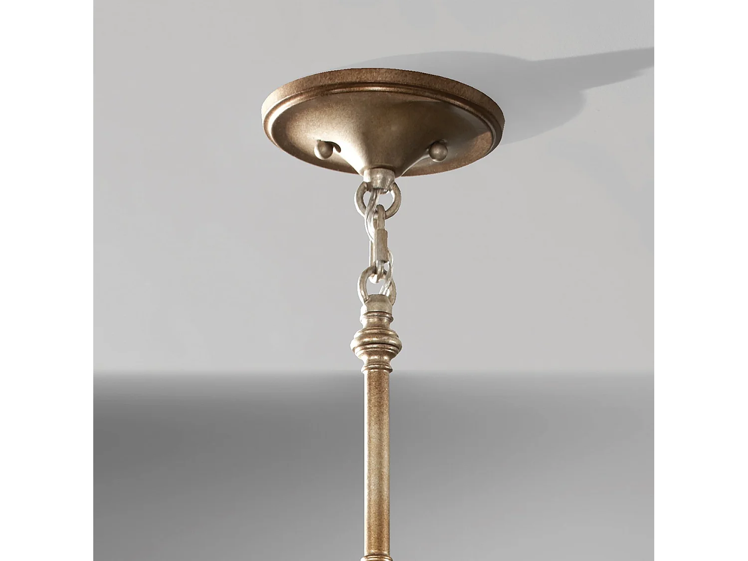 Lampadario Contemporaneo Lucia In Acciaio Argento Brunito Cristallo 3 Luci E27