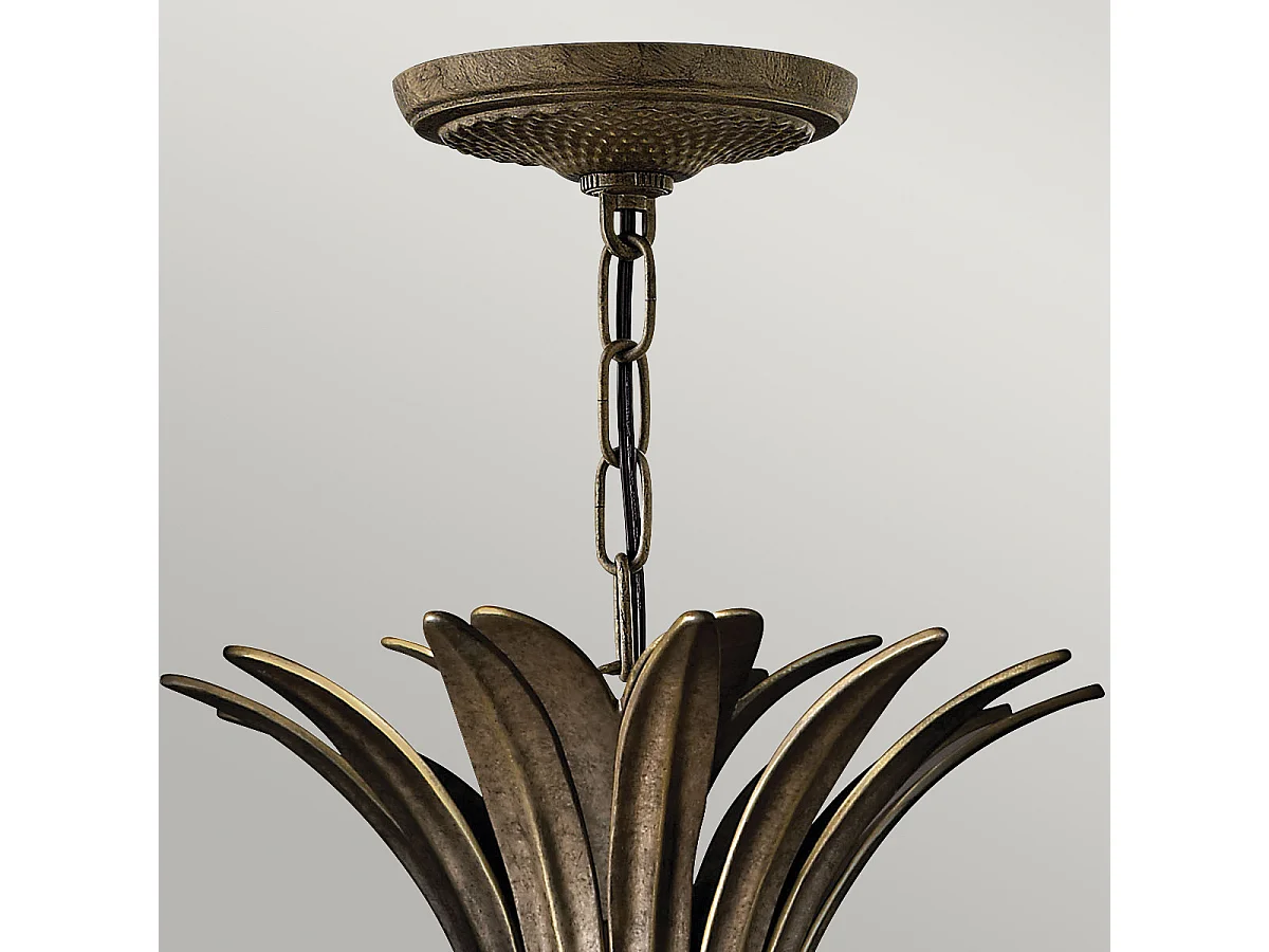 Elstead Plantation - 4 Licht Decke Anhänger Perle Bronze, E14