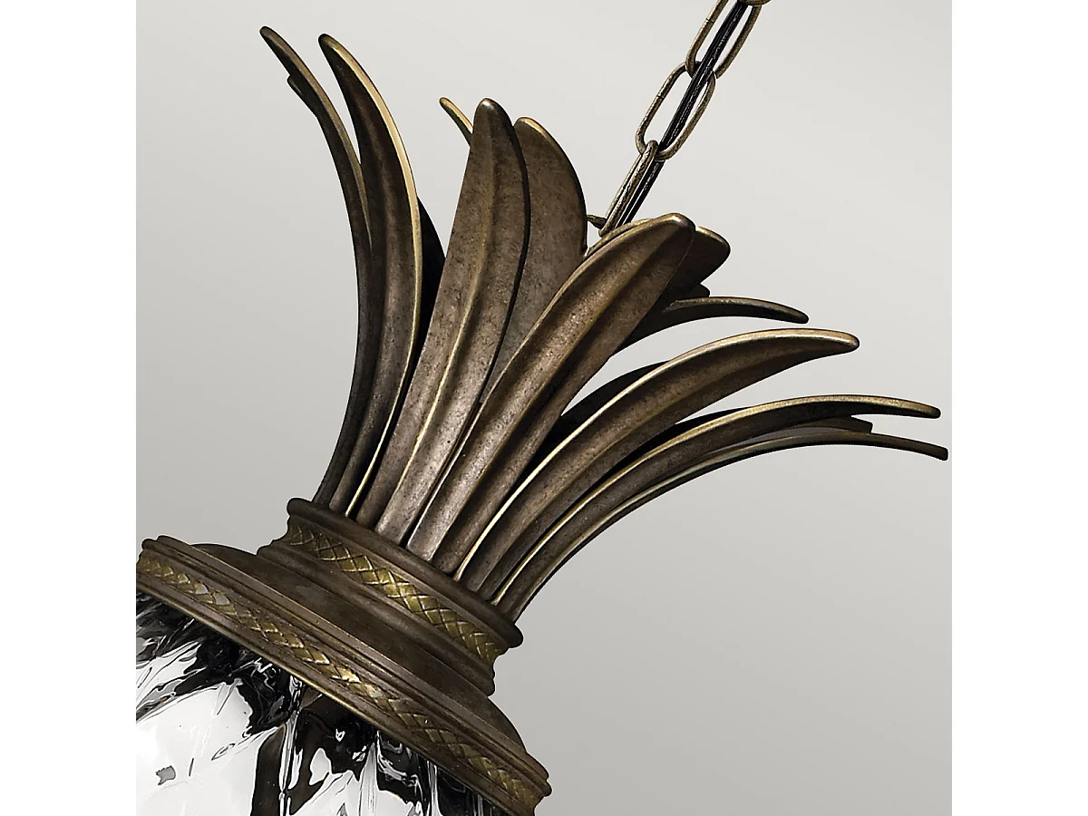 Elstead Plantation - 4 Licht Decke Anhänger Perle Bronze, E14