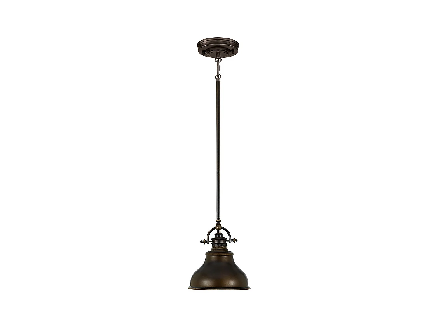 Elstead Emery Mini suspension plafonnier à 1 ampoule, bronze palladien, E27