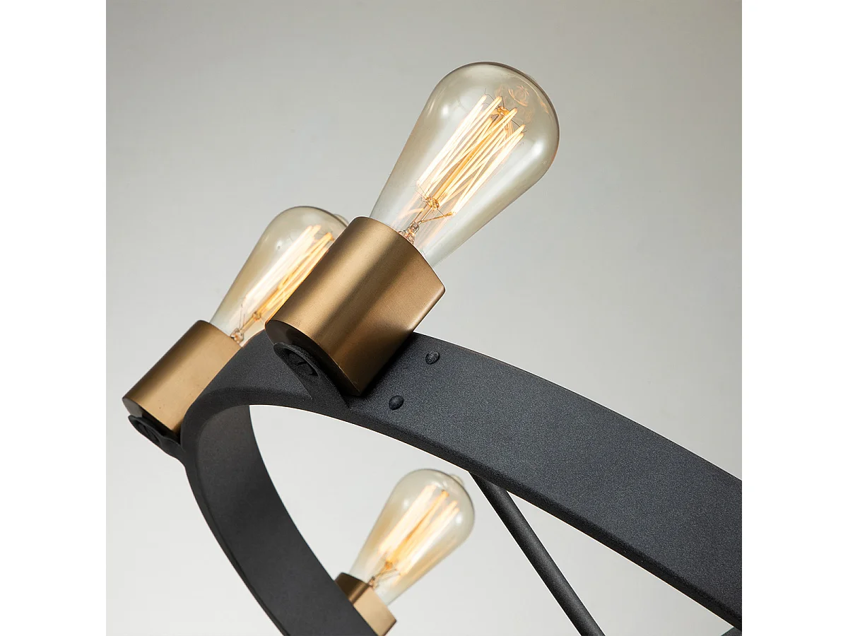 Elstead Hinkley Silas Plafonnier Suspension Cylindrique Zinc Vieilli & Laiton Héritage