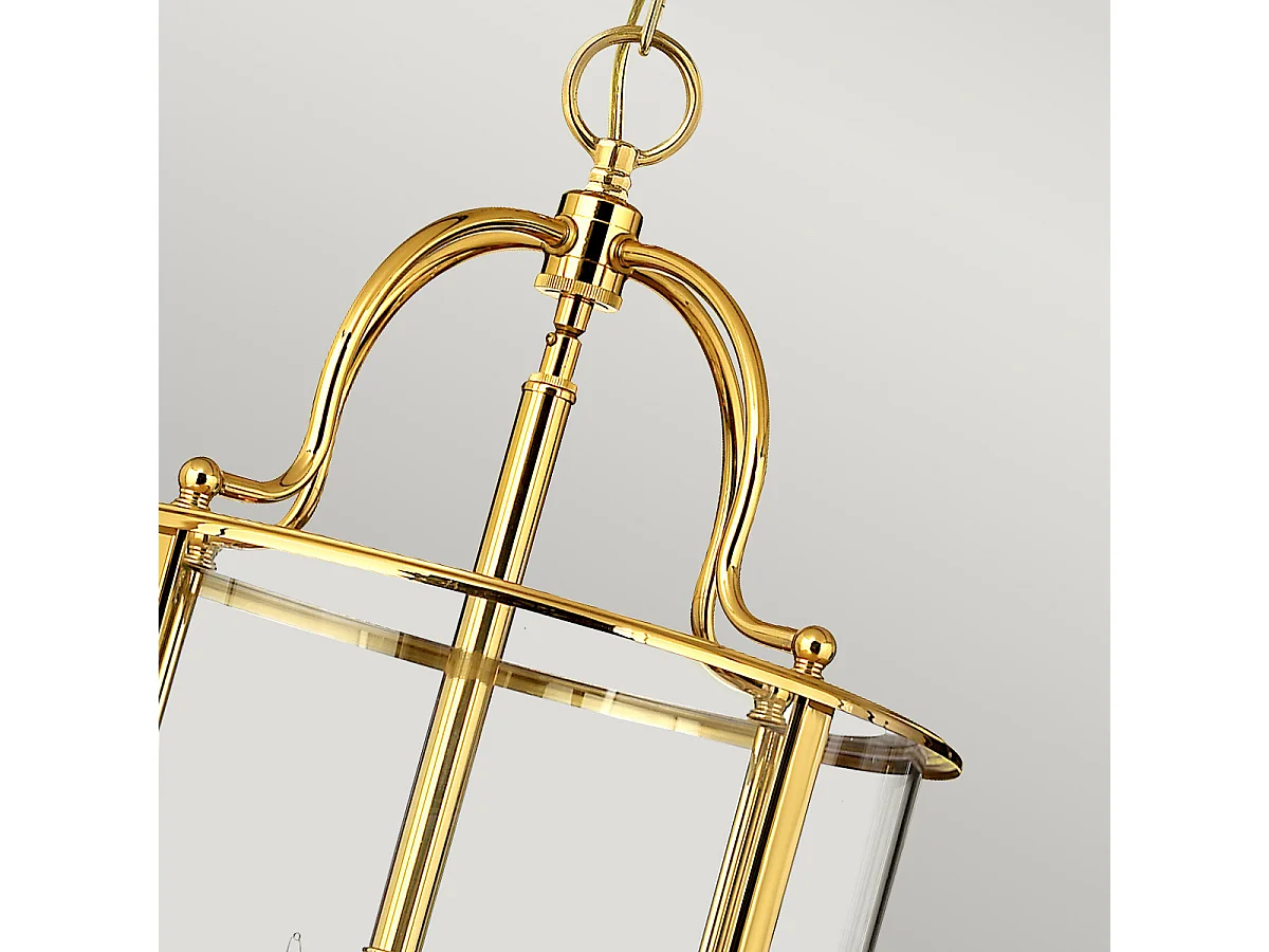 Elstead Gentry Grande lanterne de plafond à 6 ampoules en laiton poli, E14