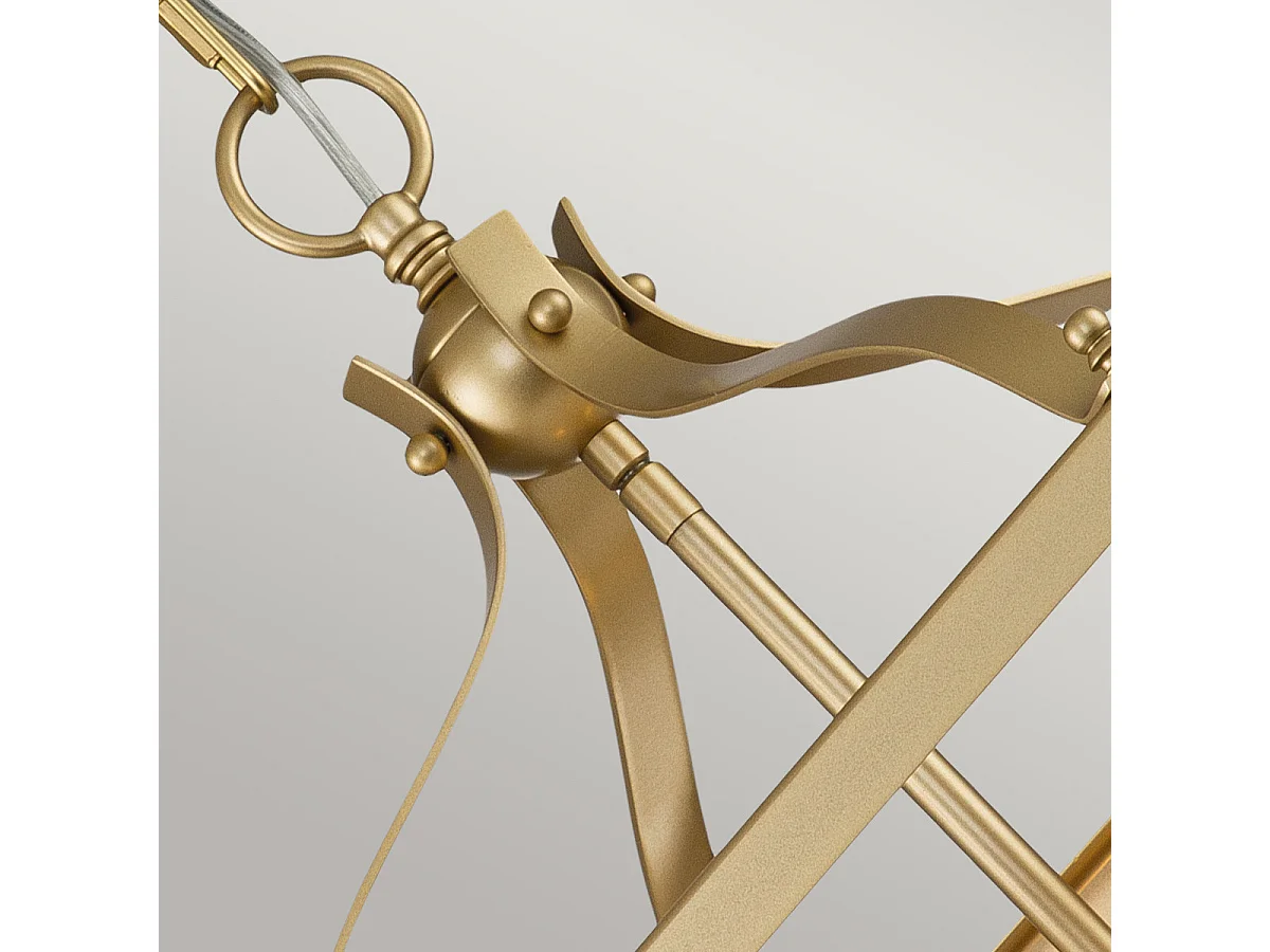 Elstead Kichler Larkin Lyktor Pendel Takljus Målad Naturmässing