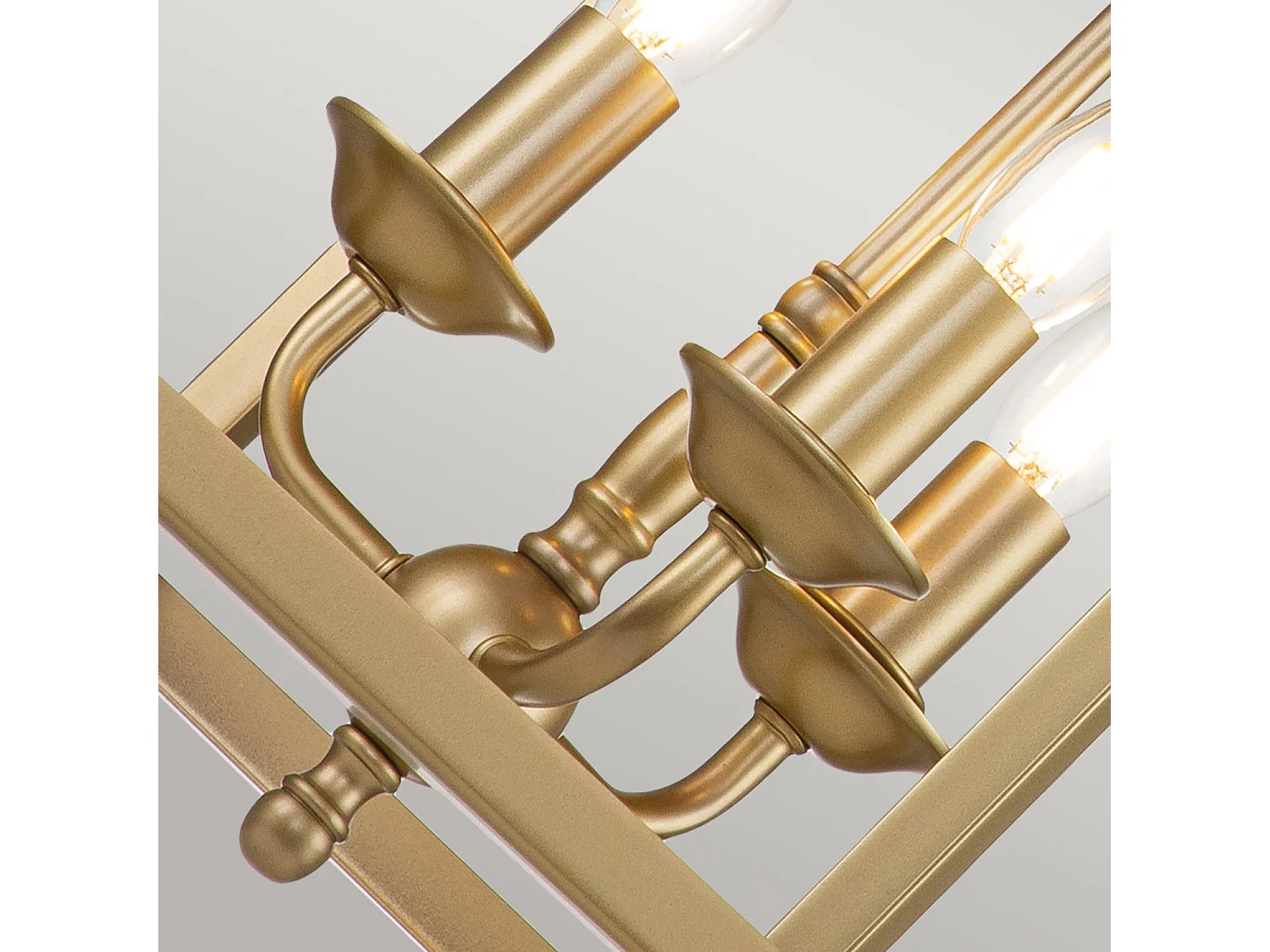 Elstead Kichler Larkin Lyktor Pendel Takljus Målad Naturmässing