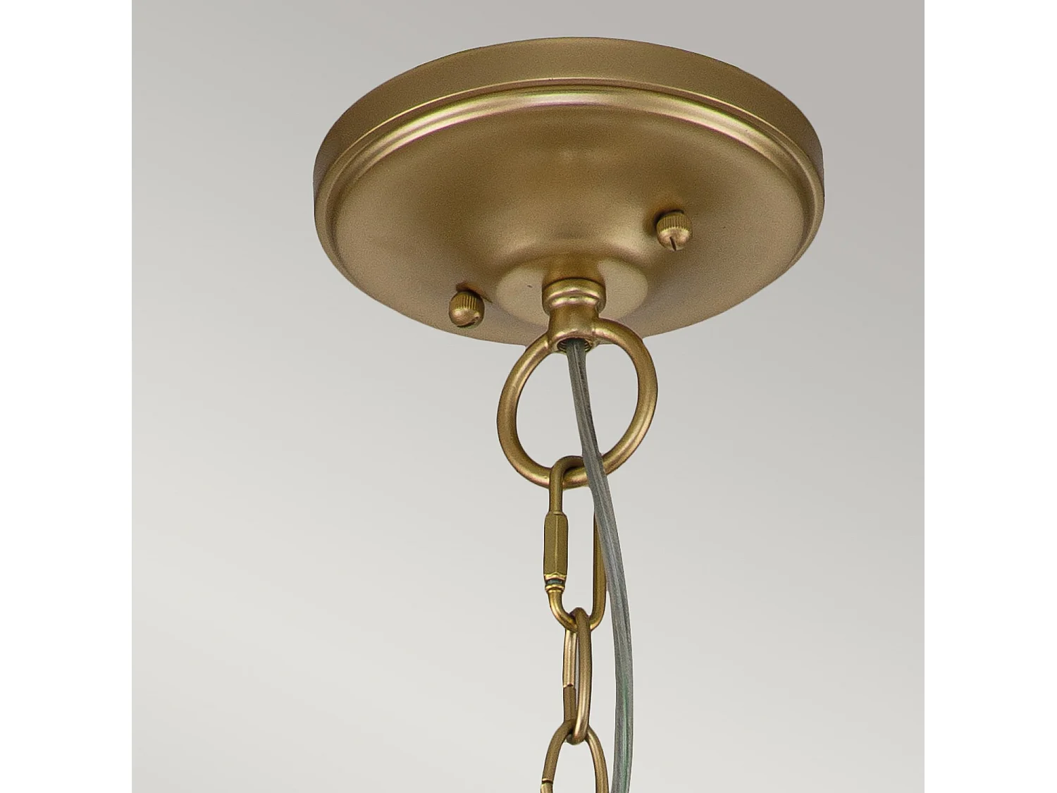 Elstead Kichler Larkin Lyktor Pendel Takljus Målad Naturmässing