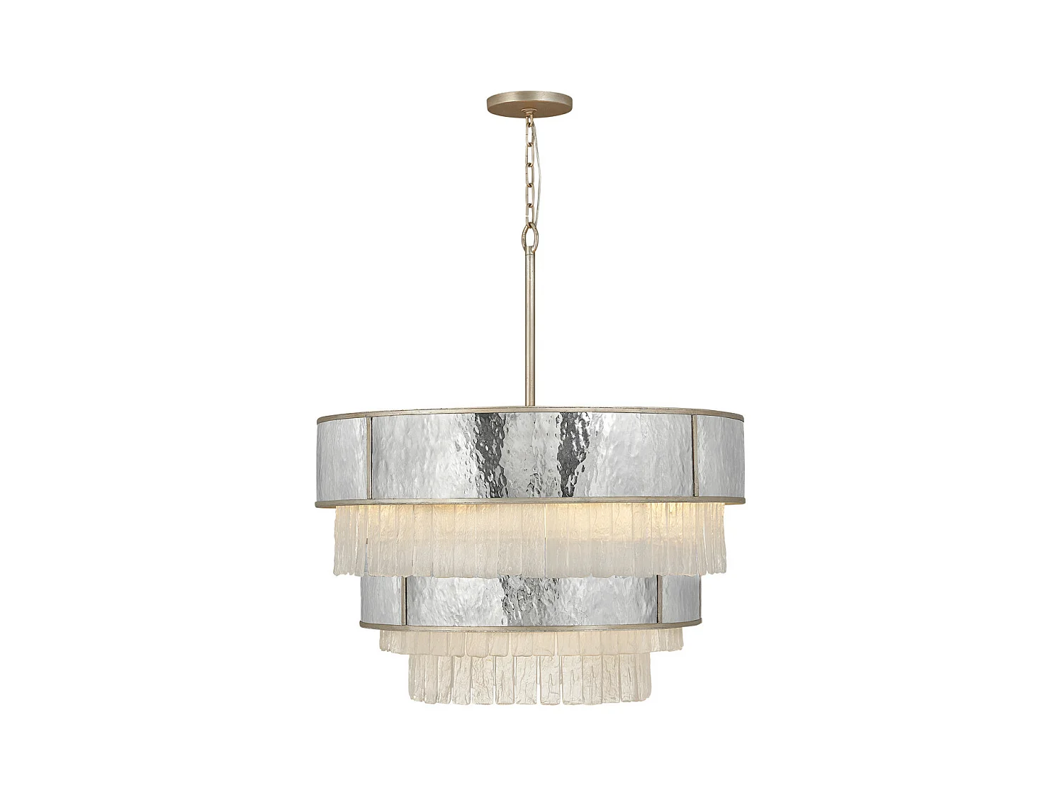 Elstead Hinkley Reverie Plafonnier Suspension Cylindrique Or Champagne