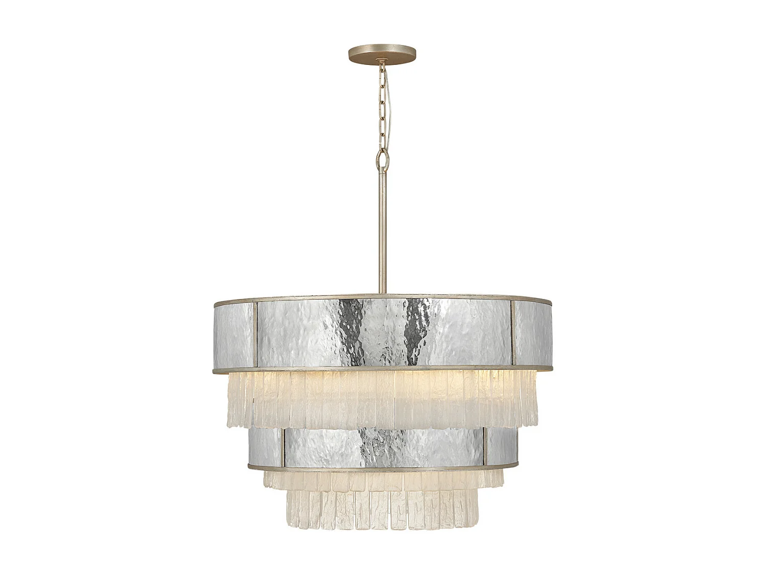 Elstead Hinkley Reverie Plafonnier Suspension Cylindrique Or Champagne