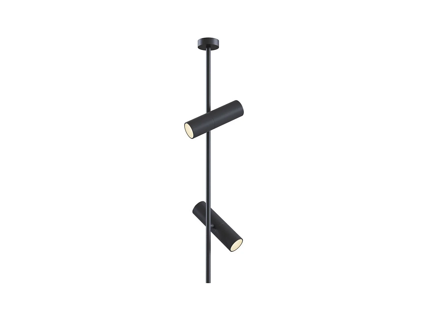 Elti Faretto da Soffitto Lampada a Sospensione Nera, 2 Luci, GU10
