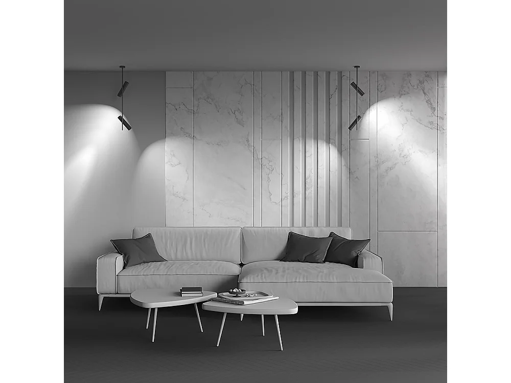 Elti Deckenstrahler Pendelleuchte Schwarz, 2-flammig, GU10