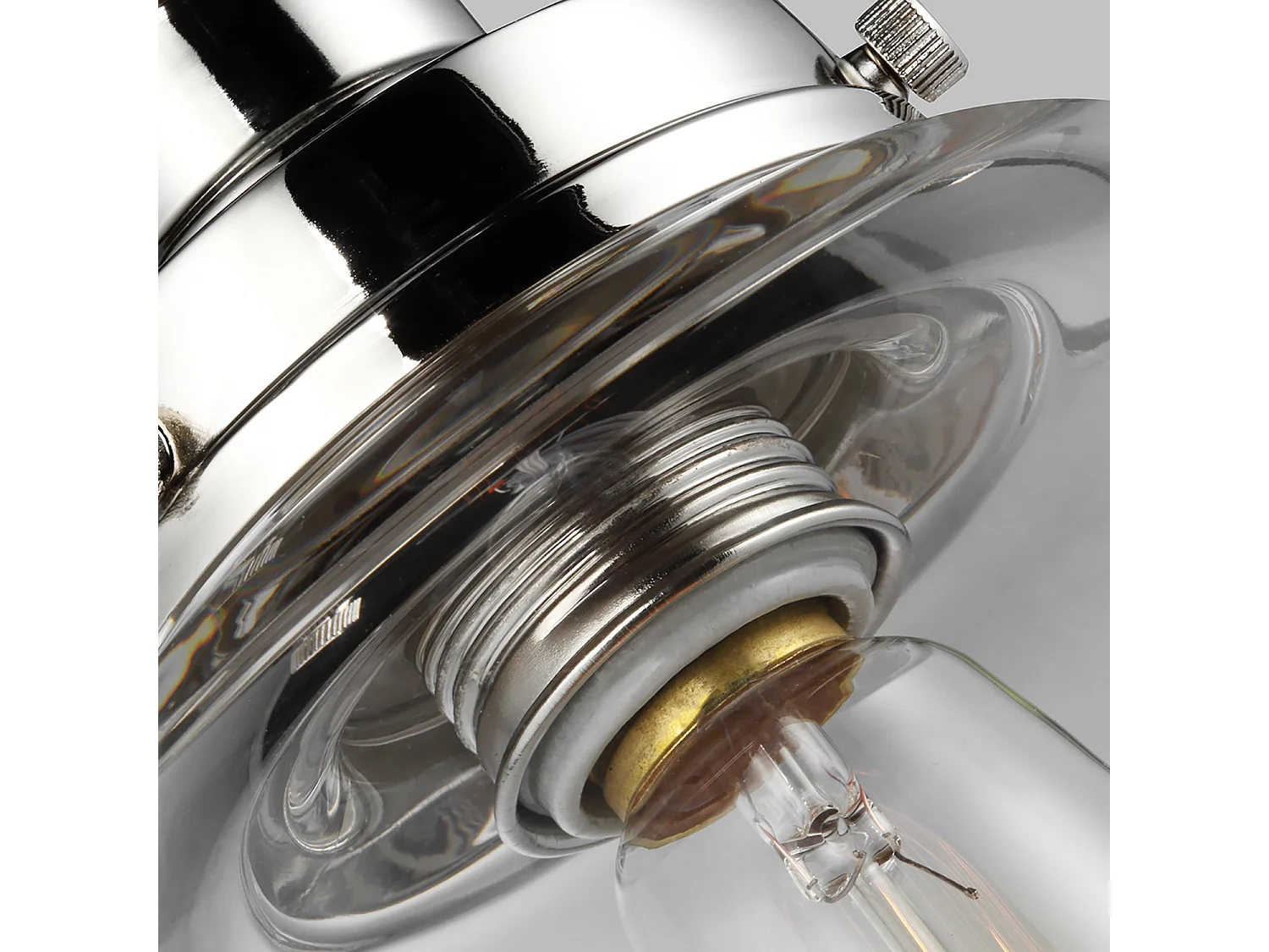 Elstead Baskin - 1 licht Dome Deckenanhänger aus poliertem Nickel, E27