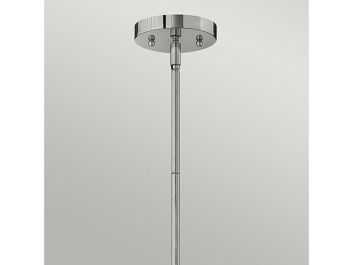 Elstead Congress - 1 luce a cupola a soffitto in vetro trasparente cromato, E27