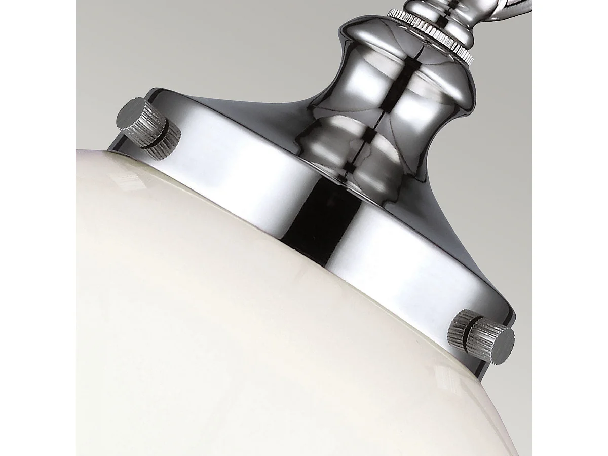 Elstead Parkman - 1 licht Small Globe Deckenanhänger aus poliertem Nickel, E27