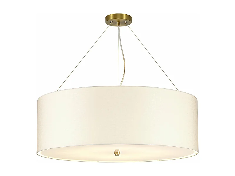 Lampadario Contemporaneo Pearce Acciaio Ottone Antico 7 Luci E27