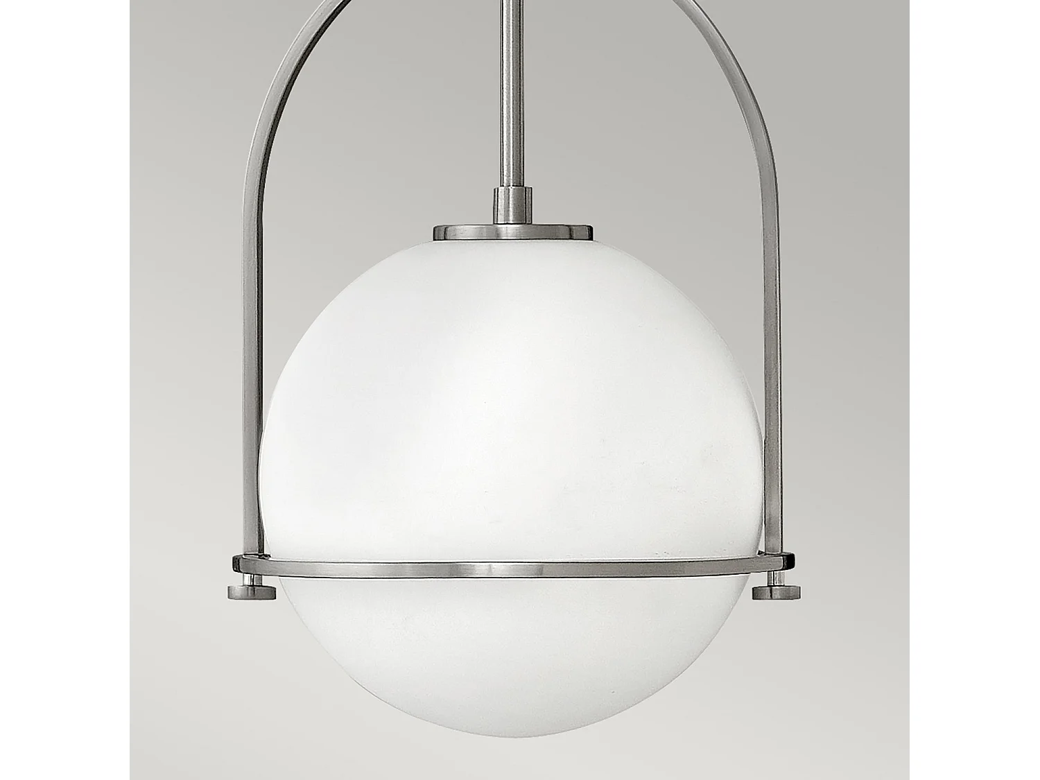 Elstead Hinkley Somerset Globe Pendel Taklampa Borstad Nickel