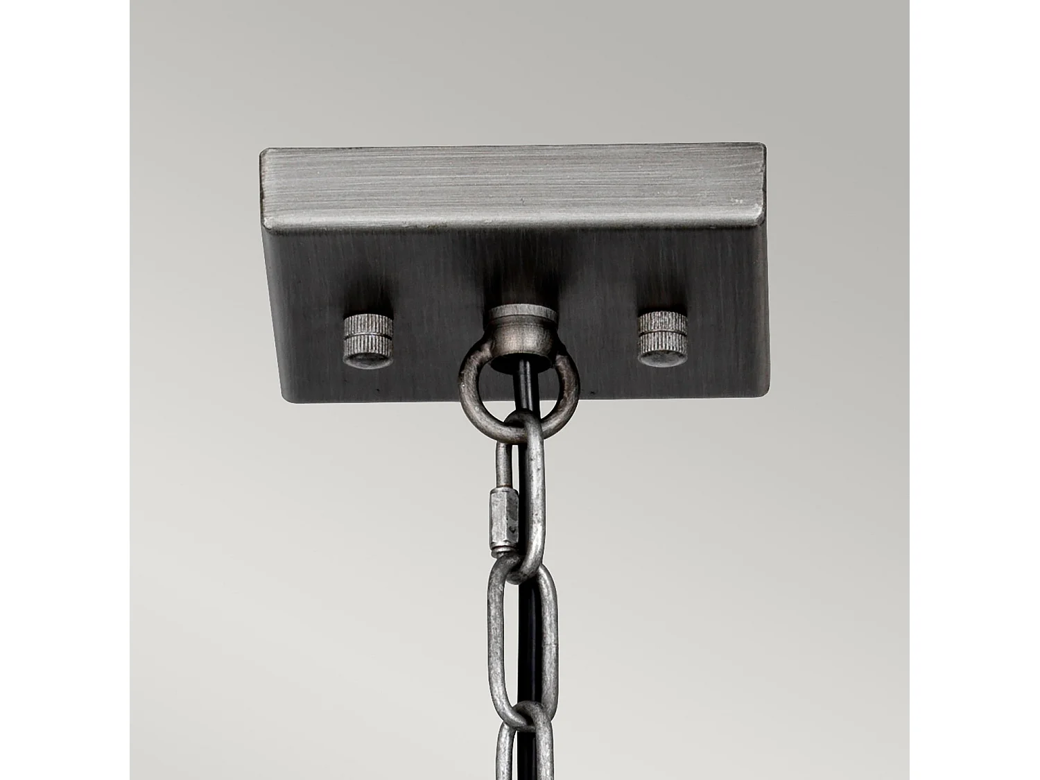 Lampadario Industrial Nordico Louvre Acciaio Canna Di Fucile Vetro 4 Luci E27