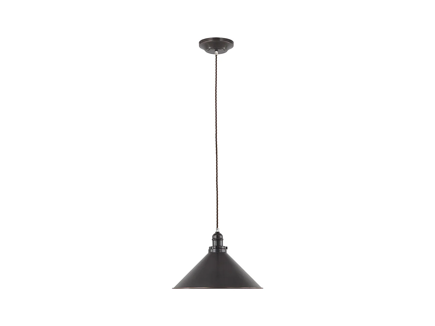 Elstead Provence Plafonnier à 1 Lumière Dome Bronze Vieilli, E27