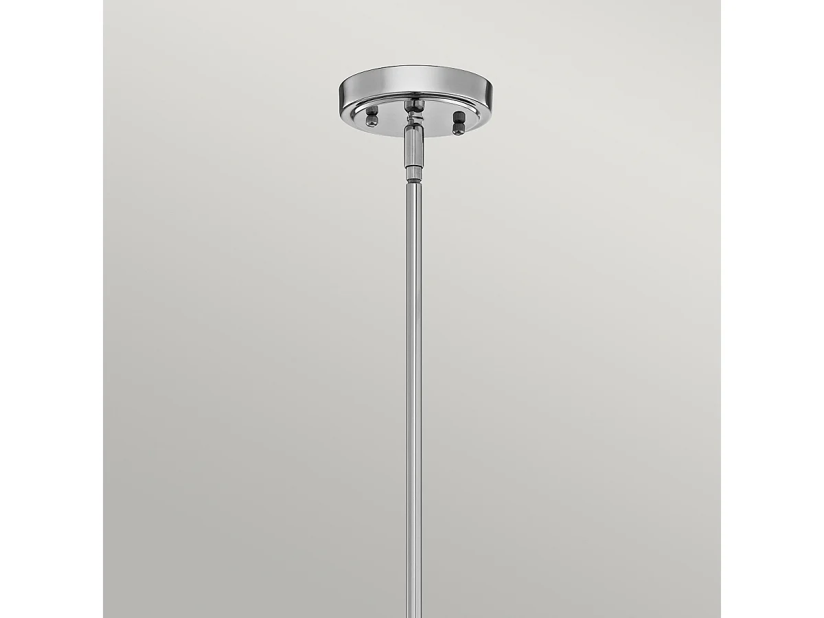 Elstead Everly - 1 licht Medium Dome Deckenpendelleuchte Chrom, E27