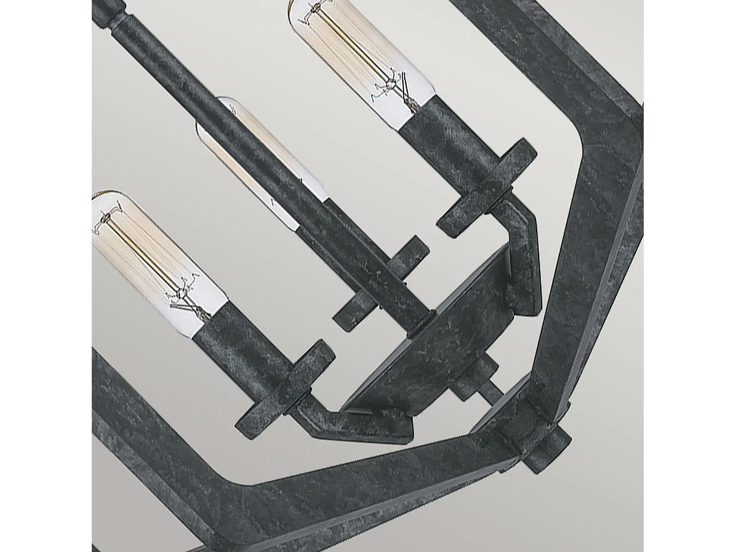 Elstead Quoizel Vanguard Drahtgestell-Pendel-Deckenleuchte Altschwarz