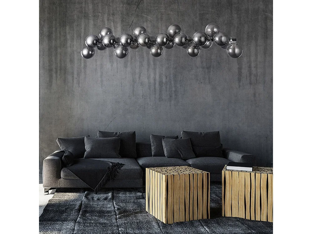 Dallas Lámpara Colgante de Techo Cromada, 25 Luces, G9