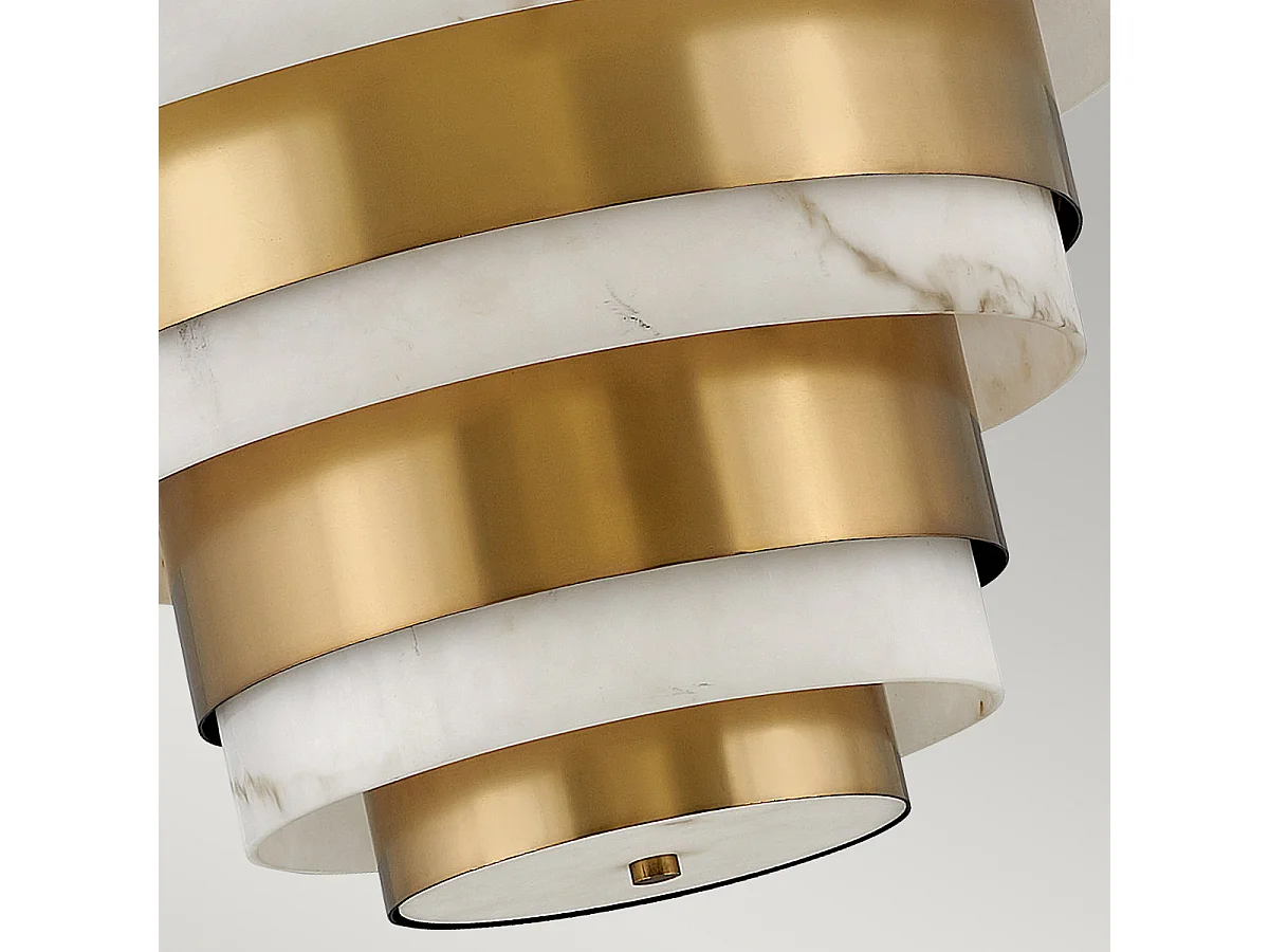 Elstead Hinkley Echelon Plafonnier Suspension Cylindrique Héritage Laiton