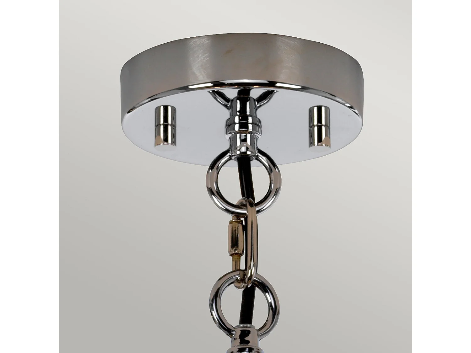 Lampada a sospensione a 4 luci Elstead Shoal, nichel lucido, attacco E27