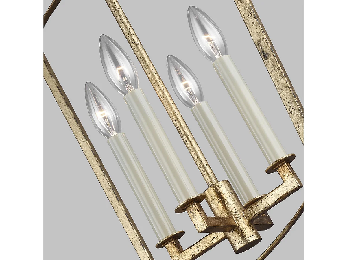 Elstead Feiss Thayer Lanternes Suspension Plafonnier Or Antique