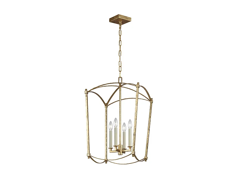 Elstead Feiss Thayer Lanterne Pendente Plafoniera Oro Antico