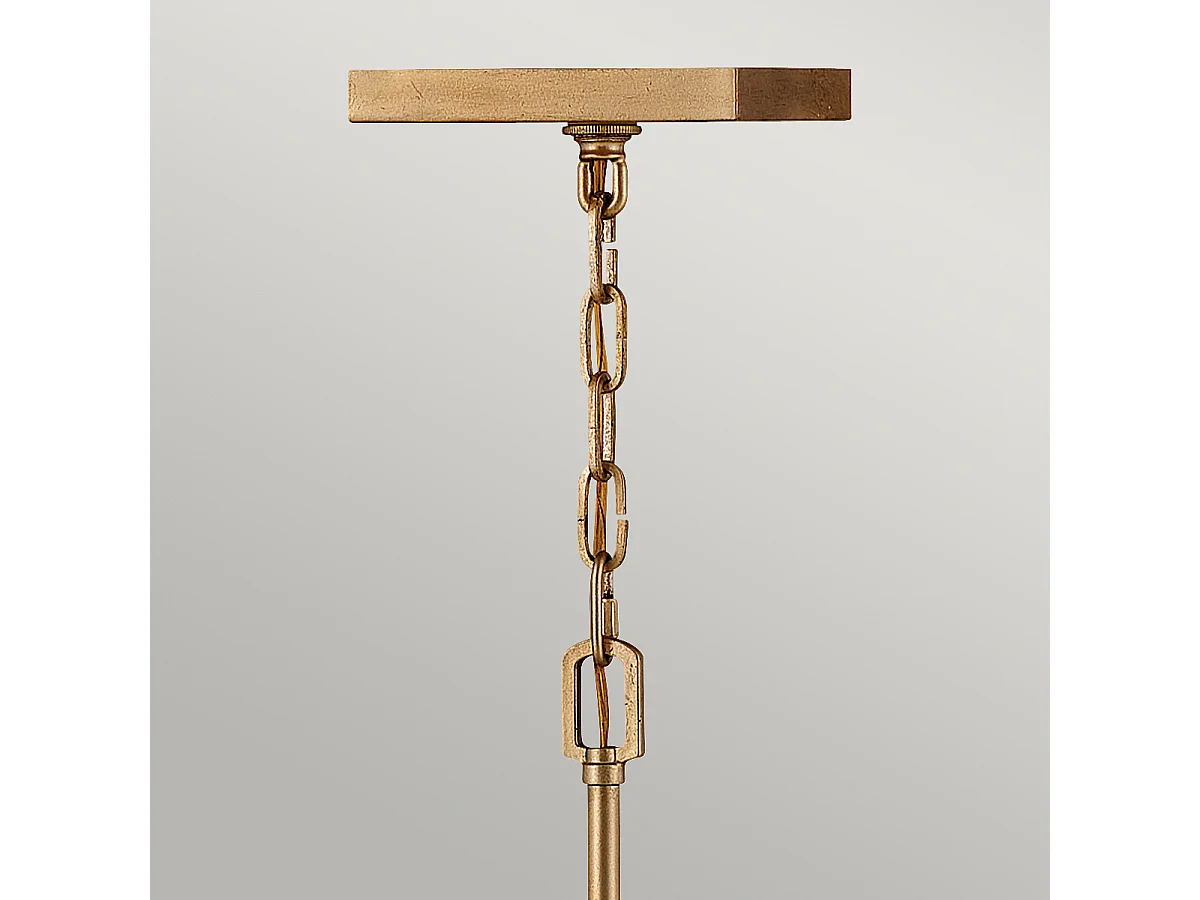 Elstead Hinkley Stinson Lanterne Lampada da soffitto a sospensione Ottone invecchiato