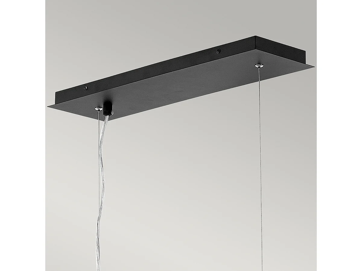 Lampadario Elstead Zuma a 6 luci, nero satinato, oro, attacco E27