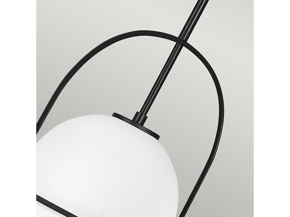 Elstead Hinkley Somerset Plafonnier Suspension Globe Noir