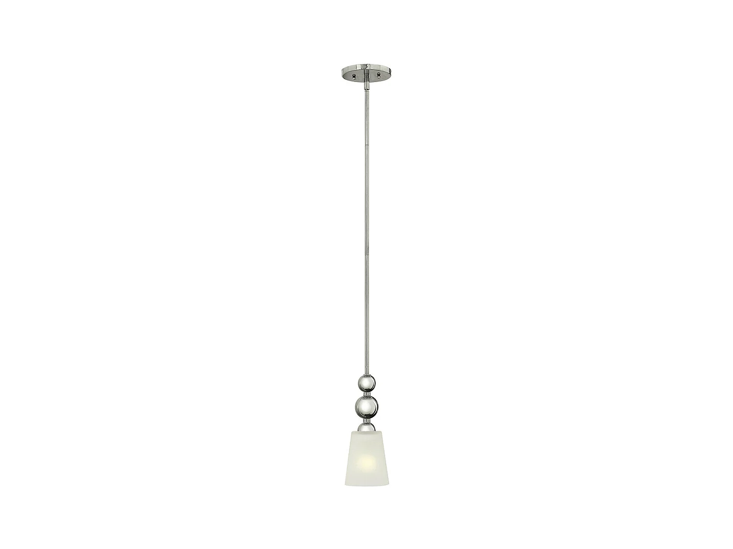 Elstead Zelda Mini suspension à 1 ampoule au plafond, nickel poli, E27